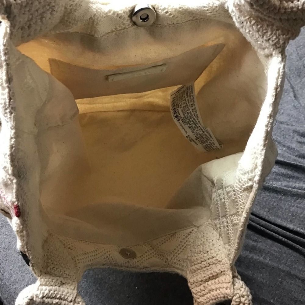 Zara Polka Dot Knit Shopper Cotton Tote - Picture 9 of 10